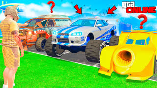 GTA 5 - РАНДОМ ВЫБРАЛ МНЕ РЕАКТИВНЫЙ НИССАН-БИГФУТ ! - БИТВА РАНДОМА В ГТА 5 ОНЛАЙН